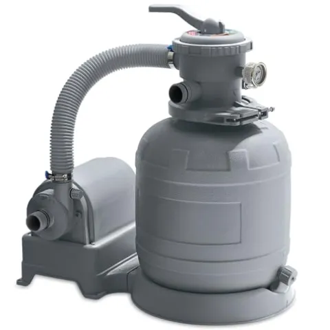 Funsicle Oasis Designer Round Frame Above Ground Pool with Filter Pump and Cover Dark Herringbone