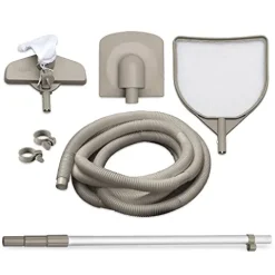 Funsicle Oasis Designer Rectangular Frame Pool Set Brown Basket