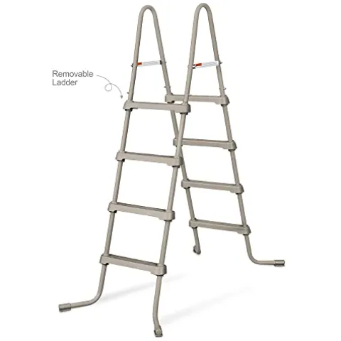 Funsicle Oasis Designer Rectangular Frame Pool Set Brown Basket