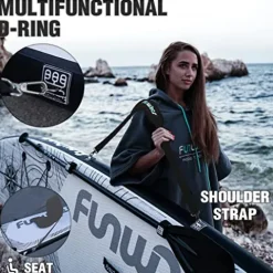 FunWater Inflatable 11’x33″x6″ Ultra-Light SUP Stand Up Paddle Board LIGHT GRAY