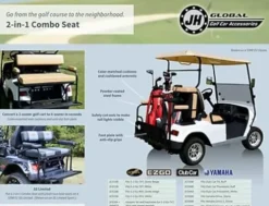 3G 2 in 1 Combo Buff Seat Kit for Club Car DS Golf Carts 1982+