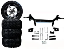 3G 5″ Lift Kit Combo with 14″ Colossus for EZGO TXT Electric Golf Carts 2002-2010
