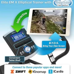 3G Cardio Elite EM X Elliptical Trainer Machine Black