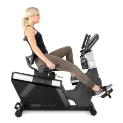 3G Cardio Elite RB Exercise Bike Recumbent Commercial Grade Gray/Silver