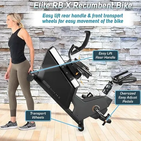 3G Cardio Elite RB Exercise Bike Recumbent Commercial Grade Gray/Silver