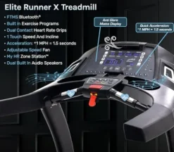 3G Cardio Elite Runner Treadmill Black