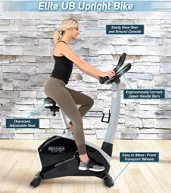 3G Cardio Elite UB Upright Bike Gray/Silver