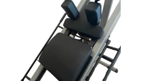 G FASHION STYLE Leg Press and Hack Squat Machine for Lower Body Weight Training, 1,000 lb Weight Capacity, Home and Commercial Gym, Grey – Black