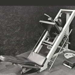 G FASHION STYLE Leg Press and Hack Squat Machine for Lower Body Weight Training, 1,000 lb Weight Capacity, Home and Commercial Gym, Grey – Black