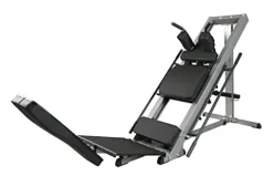 G FASHION STYLE Leg Press and Hack Squat Machine for Lower Body Weight Training, 1,000 lb Weight Capacity, Home and Commercial Gym, Grey – Black