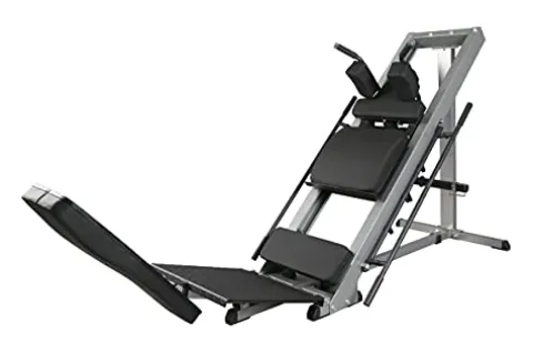 G FASHION STYLE Leg Press and Hack Squat Machine for Lower Body Weight Training, 1,000 lb Weight Capacity, Home and Commercial Gym, Grey – Black