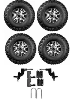 3G Lift Kit Combo for EZGO RXV Golf Carts 2013.5 & Up with 10″ Wolverine Wheels
