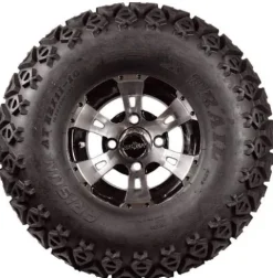 3G Lift Kit Combo with 10″ Colossus Wheels & Tires for Club Car DS Golf Carts 2004+