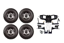 3G Lift Kit Combo with 10″ Colossus Wheels & Tires for Club Car DS Golf Carts 2004+