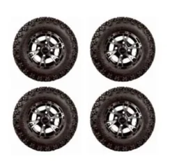 3G Lift Kit Combo with 10″ Flash Wheels and Tires for Club Car DS Golf Carts 2004+