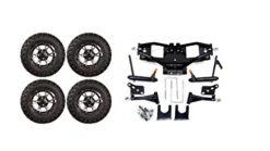 3G Lift Kit Combo with 12″ Flash Wheels for Club Car DS Golf Carts – 2004+
