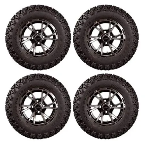 3G Lift Kit Combo with 12″ Flash Wheels for Club Car DS Golf Carts 1984-2003