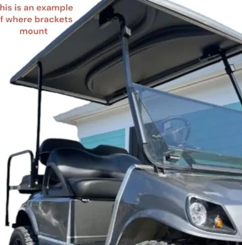 3G Universal 80″ Blue Roof Kit for Club Car DS Golf Carts 2000+