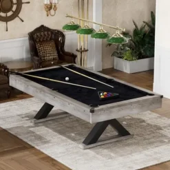 Gahowlen 7 ft Pool Table with Accessories Grey