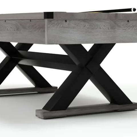 Gahowlen 7 ft Pool Table with Accessories Grey