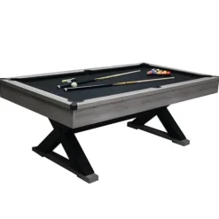 Gahowlen 7 ft Pool Table with Accessories Grey