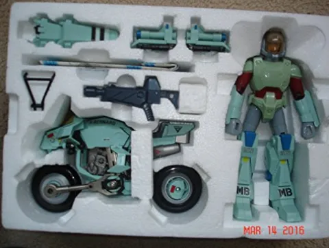 Gakken Henshin Robo Mospeada 21 VR-052-F Scott Bernard Armor Bike 1983 Vintage Figure Set