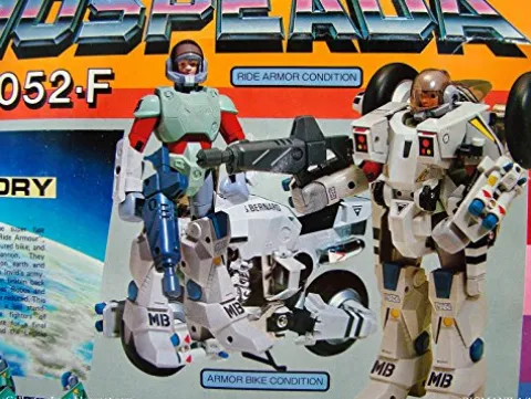 Gakken Henshin Robo Mospeada 21 VR-052-F Scott Bernard Armor Bike 1983 Vintage Figure Set