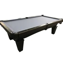Game Room Guys 8′ Mustang Pool Billiards Table – Graphite – Matte Black Black