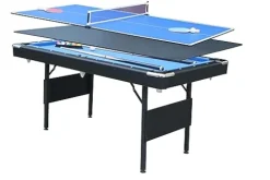 Gao Bao Long 5.5-Foot 3-in-1 Portable Folding Pool Table Blue