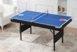 Gao Bao Long 5.5-Foot 3-in-1 Portable Pool Table Green