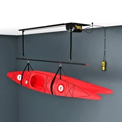 Garage Gator Dual Kayak and Canoe Lift Black