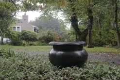 Garden Artisans ‘Arzu’ Brass Urn Planter 24 Inch Diameter Brass Bronze Finish