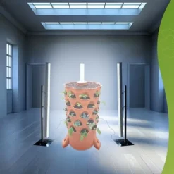 Garden Tower Ultra Efficient 80 Watts LED Grow Light 6400K Full-Spectrum Black