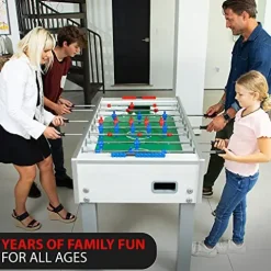 Garlando G-500 Foosball Table Weatherproof Indoor & Outdoor White