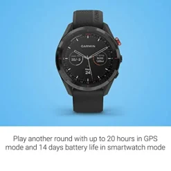 Garmin Approach S62 Golf GPS Watch Bundle Black