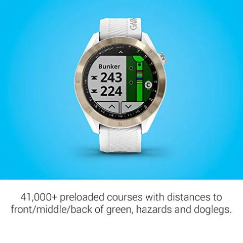 Garmin Approach S40 Golf Smartwatch Light Gold/White