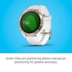 Garmin Approach S40 Golf Smartwatch Light Gold/White