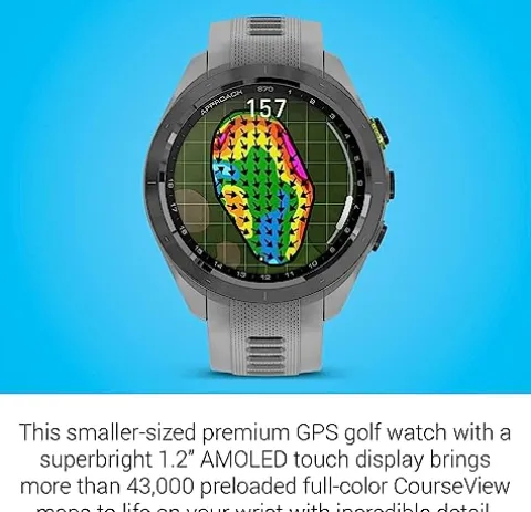 Garmin Approach S70 Premium GPS Golf Watch Black