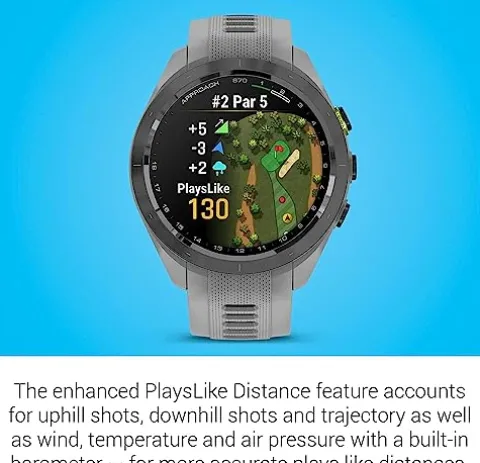 Garmin Approach S70 Premium GPS Golf Watch Black