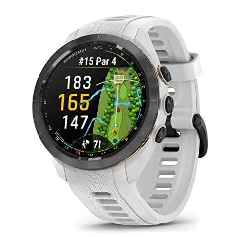 Garmin Approach S70 Premium GPS Golf Watch White