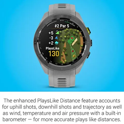 Garmin Approach S70 Premium GPS Golf Watch Powder Gray