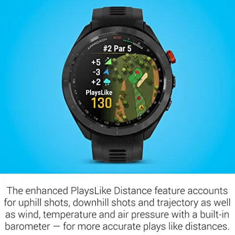Garmin Approach S70 Premium GPS Golf Watch Black