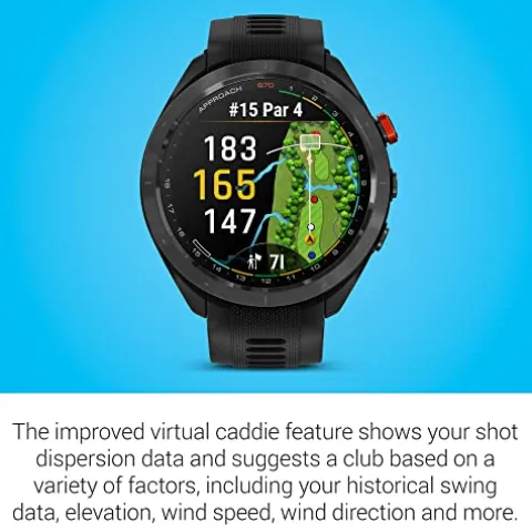 Garmin Approach S70 Premium GPS Golf Watch Black