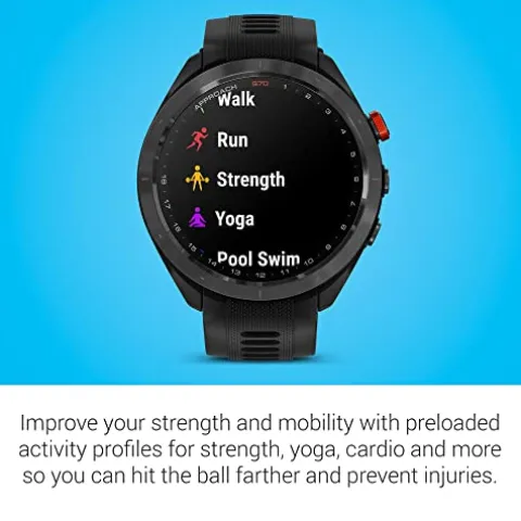 Garmin Approach S70 Premium GPS Golf Watch Black