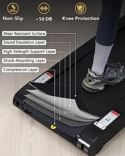 GARVEE 4.0 HP Folding Treadmill Black