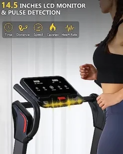 GARVEE 4.0 HP Folding Treadmill Black