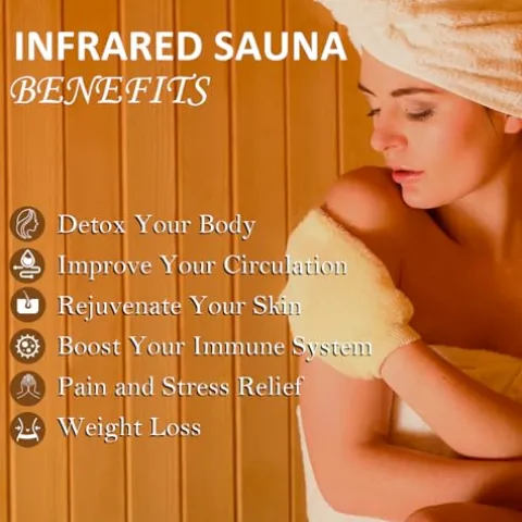 Garvee 2024 Upgrade 2 Person Infrared Sauna Wood