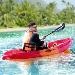 Garvee Fishing Kayaks 9.38FT Sit on Top Kayak for Adults with Paddle Sunset