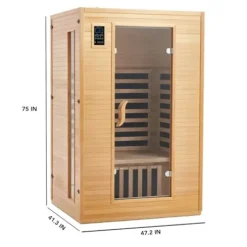 GarveeLife 2024 Upgrade 2 Person Infrared Sauna Wood