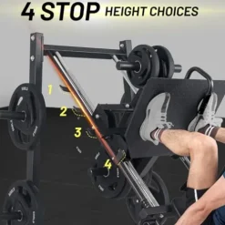 GarveeLife Adjustable Leg Press Machine Black